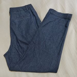 BN UNIQLO Cropped Jeans Pleated Mom Trousers